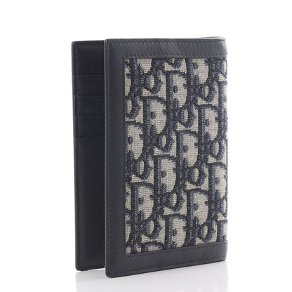 Christian Dior Calfskin Oblique Passport Holder Blue 2 of 7