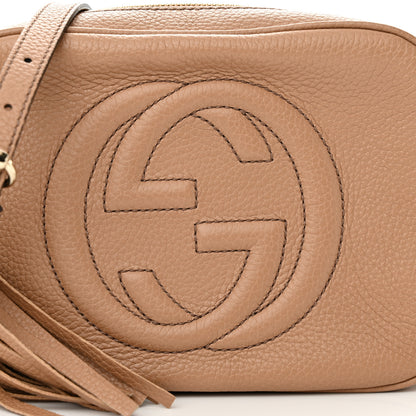 Gucci Pebbled Calfskin Small Soho Disco Bag Camelia 8 of 10