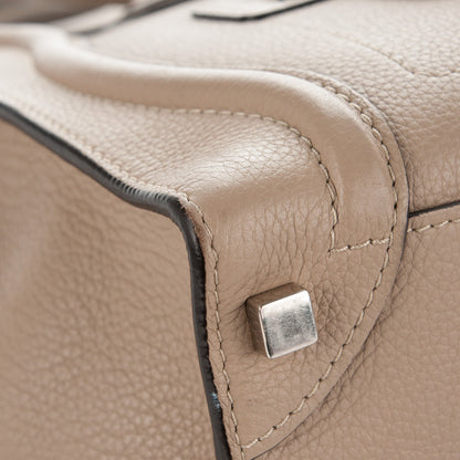 Celine Drummed Calfskin Micro Luggage Dune 10 of 10