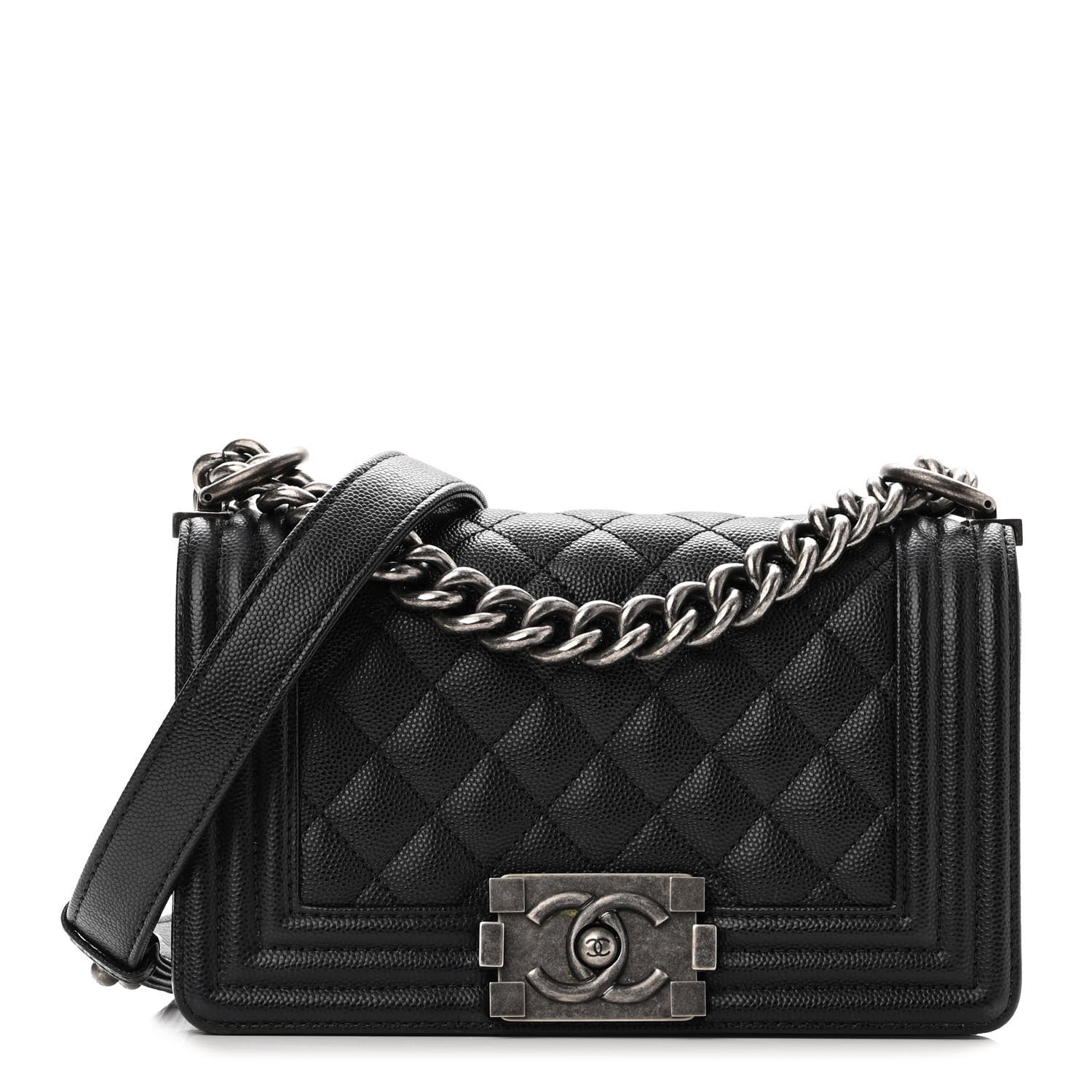 Chanel Caviar Quilted Small Boy Flap Black 1 of 12