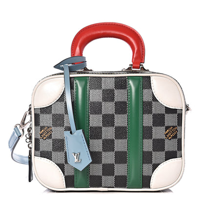 Louis Vuitton Damier Valisette BB Black White 1 of 9