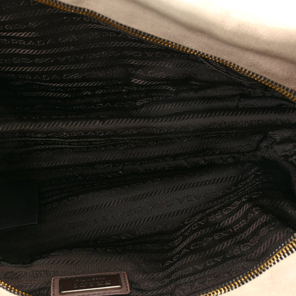 Prada Glace Calfskin Zippers Satchel  Ardesia Fumo 5 of 9