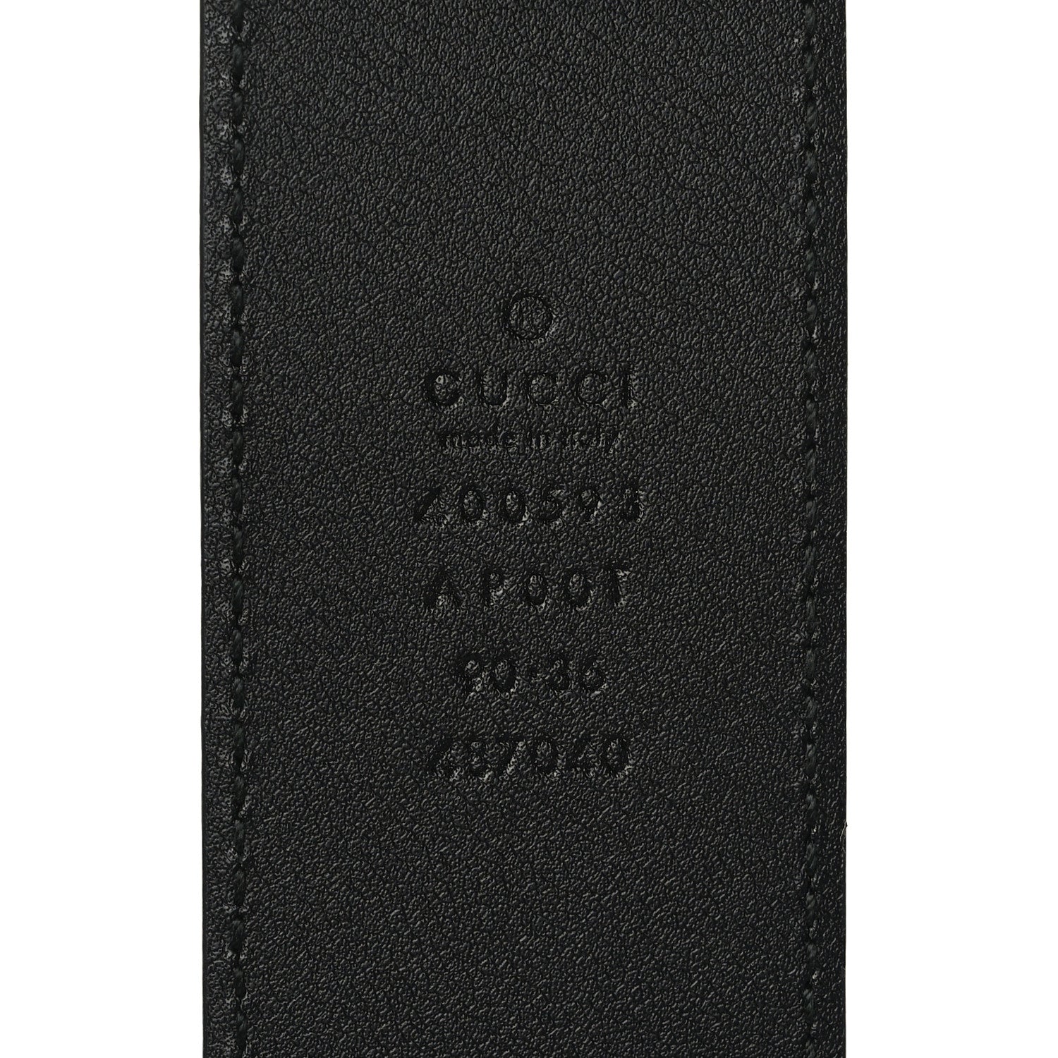 Gucci Calfskin Double G 40mm Belt 90 36 Black 3 of 7