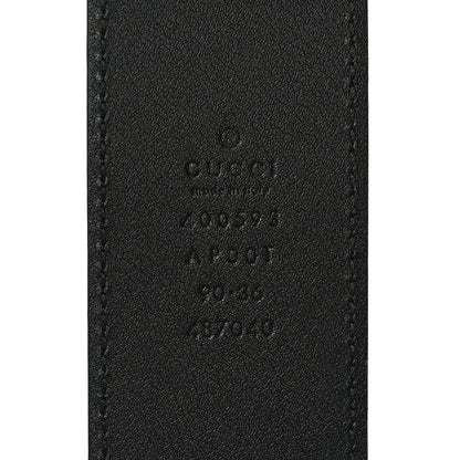 Gucci Calfskin Double G 40mm Belt 90 36 Black 3 of 7