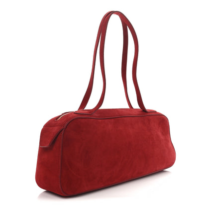 Khaite Suede Calfskin Simona Shoulder Bag Rebel 3 of 9