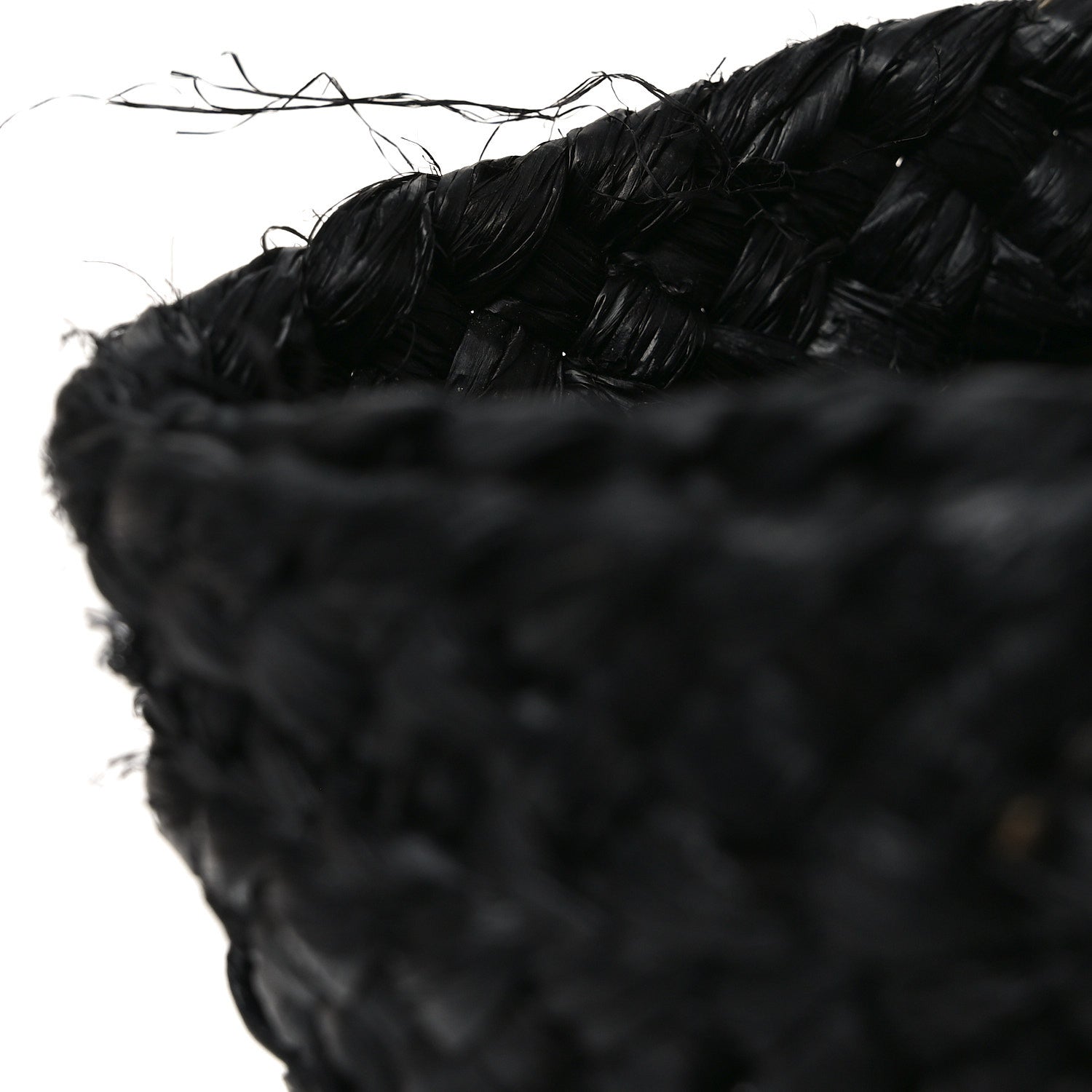 Saint Laurent Raffia Medium Panier Bag Black 10 of 10