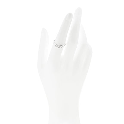 Tiffany Platinum Diamond Three Stone Milgrain Ring 54 7 2 of 5