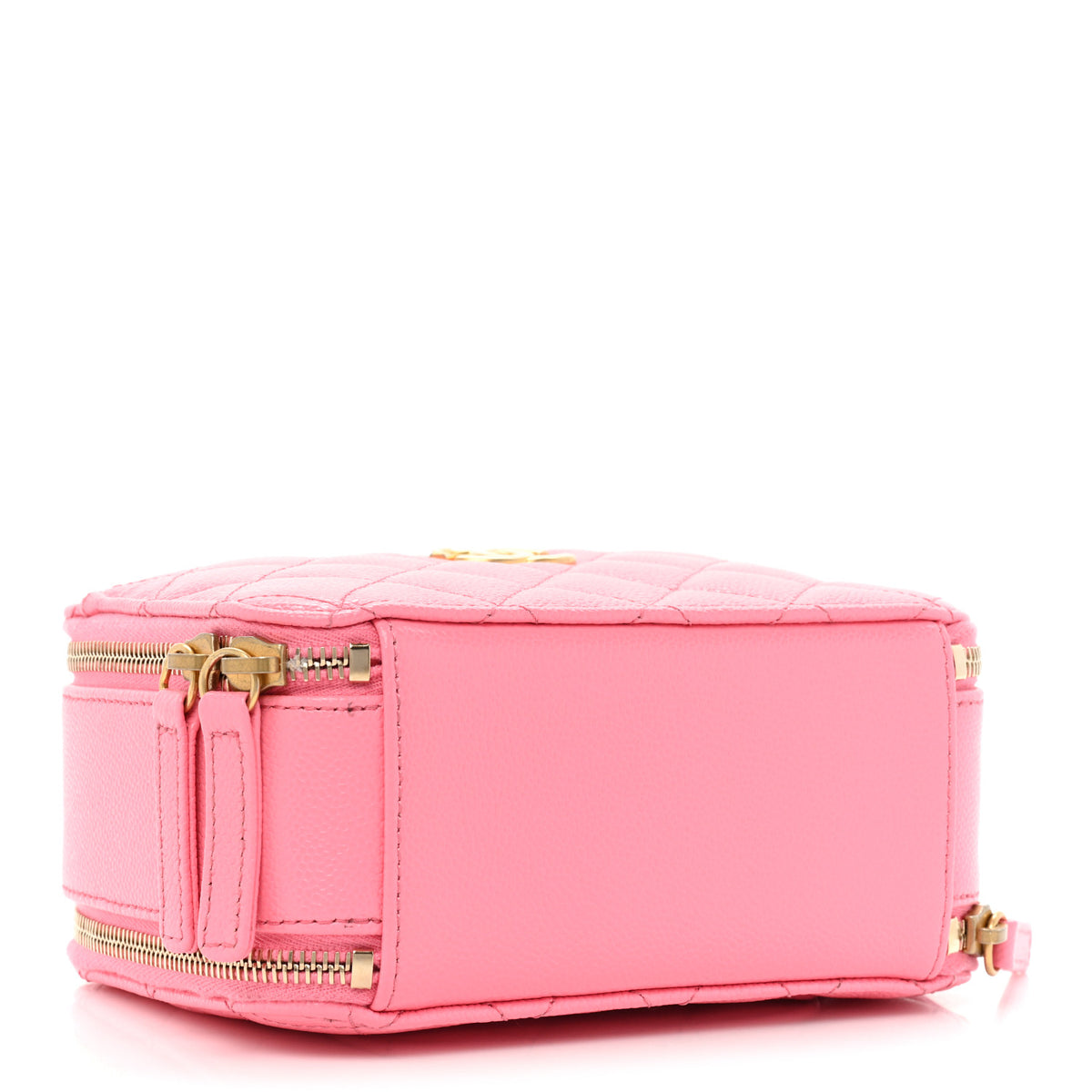 Caviar Quilted Pick Me Up Mini Vanity Case Pink