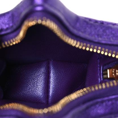 Chanel Metallic Lambskin Hollywood Boulevard Star Clip On Coin Purse Purple 5 of 9