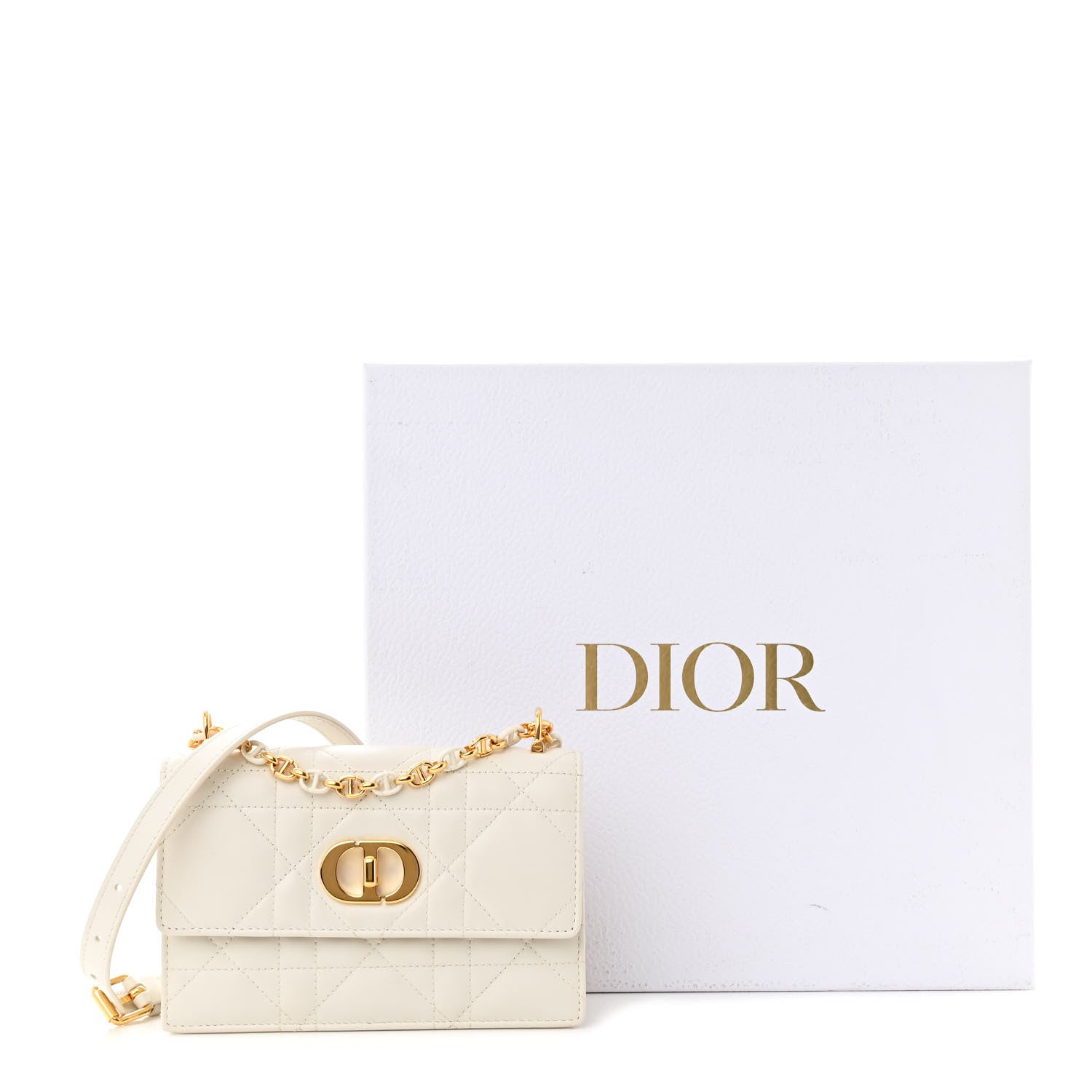 Christian Dior Lambskin Macrocannage Mini Miss Caro Bag Latte 15 of 15