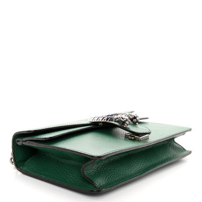 Gucci Dollar Calfskin Enamel Small Dionysus Shoulder Bag Emerald Electric Blue 4 of 10