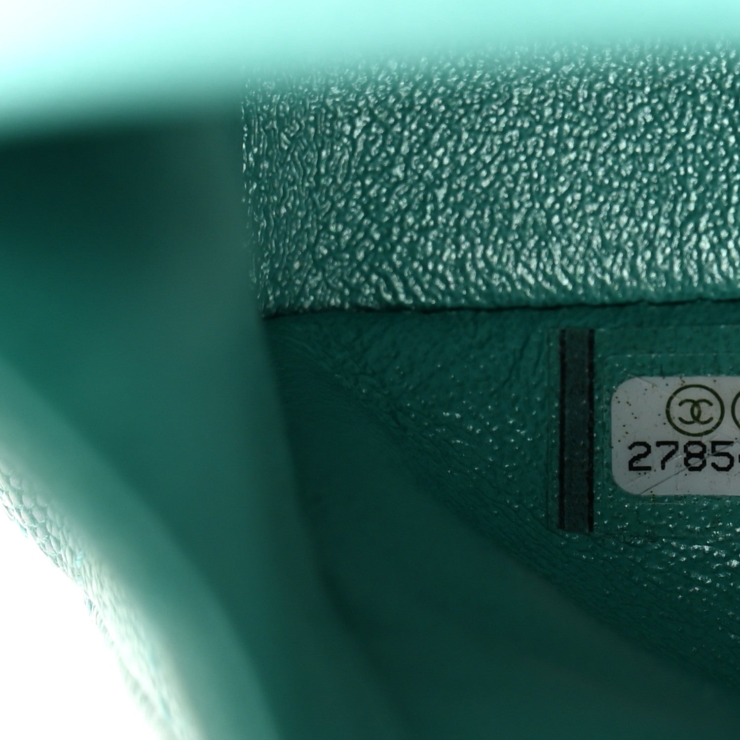 Chanel Iridescent Caviar Quilted Medium Double Flap Green 7 of 10