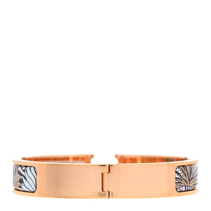 Hermes Enamel Narrow Print Animaux Camoufles Clic Clac H Bracelet GM Lilas 3 of 5