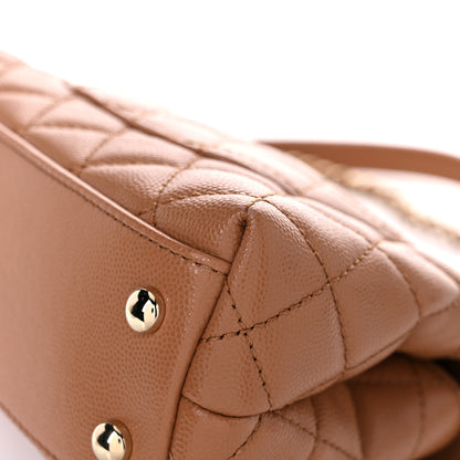 Chanel Caviar Quilted Lizard Embossed Extra Mini Coco Handle Flap Brown 7 of 10