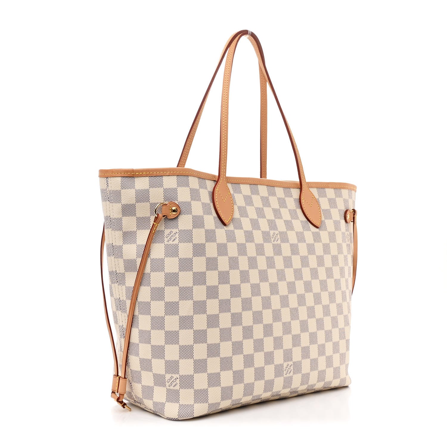Louis Vuitton Damier Azur Neo Neverfull MM Rose Ballerine 3 of 9