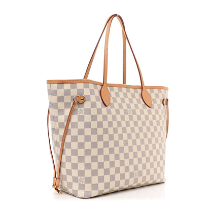 Louis Vuitton Damier Azur Neo Neverfull MM Rose Ballerine 3 of 9