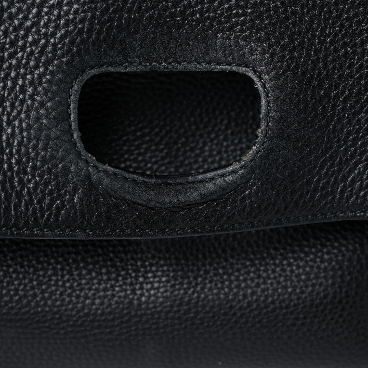 Gucci Pebbled Calfskin Large Bamboo Daily Top Handle Bag Black 18 of 20