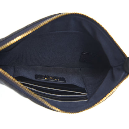 Chanel Caviar Quilted Cosmetic Case Navy 4 of 7