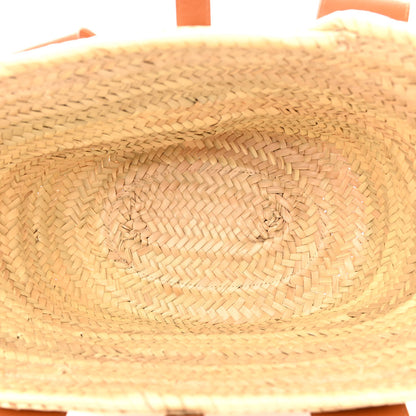 Chloe Raffia Smooth Calfskin Medium Sense Basket Caramel 5 of 9