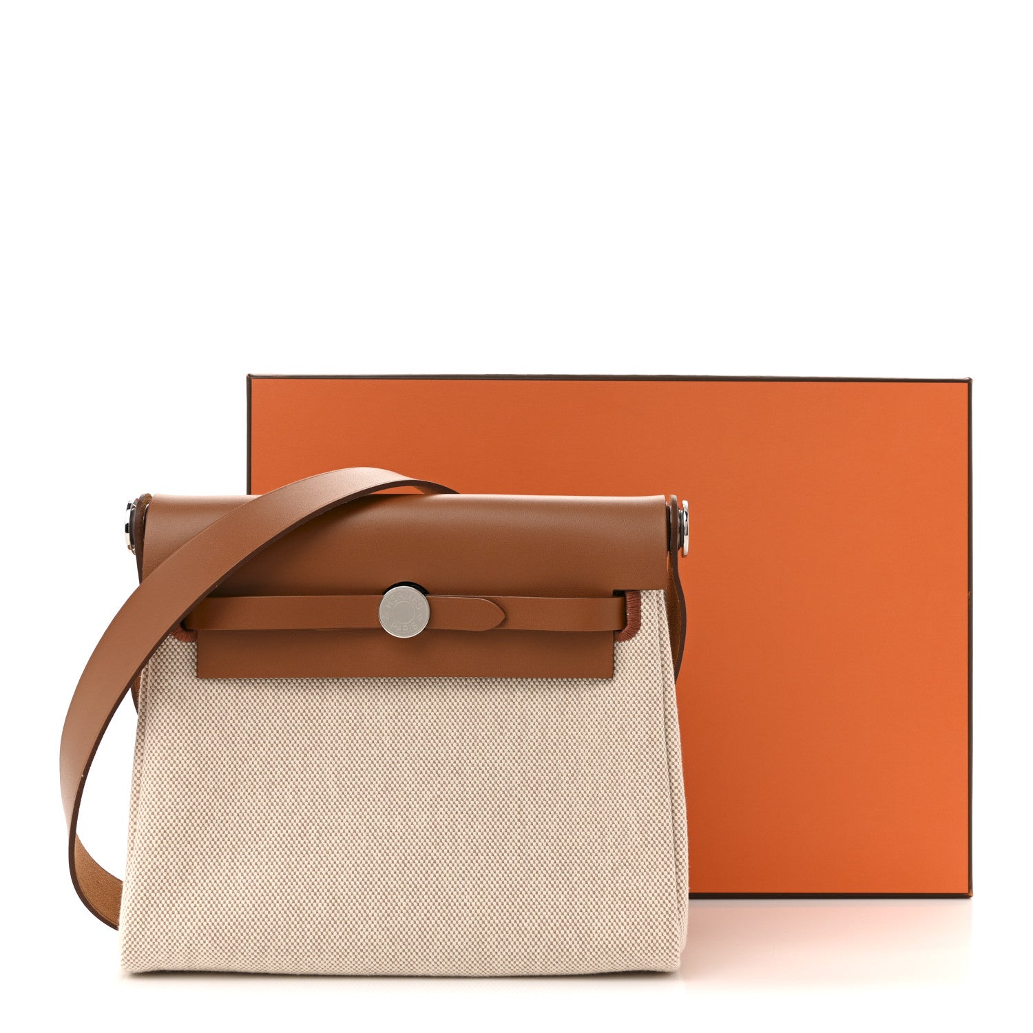 Hermes Military Toile Vache Hunter Herbag Zip Retourne 20 Ecru Beige Fauve 11 of 11