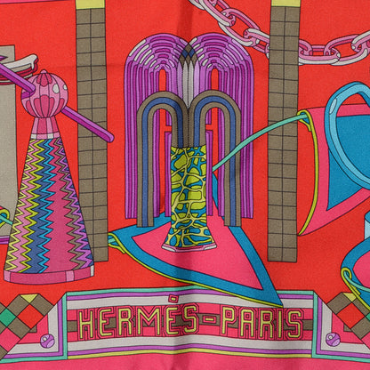 Hermes Silk Les Trophees Scarf 90 3 of 6