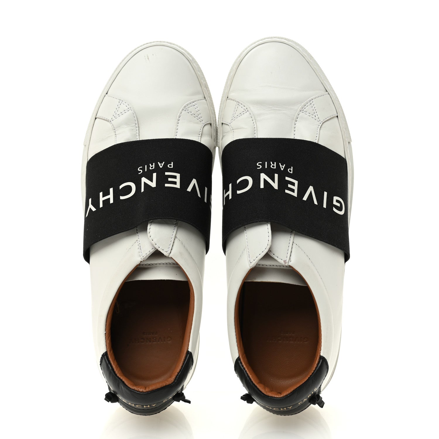 Givenchy Calfskin Band Logo Womens City Sport Sneakers 38.5 White Black 2 of 13