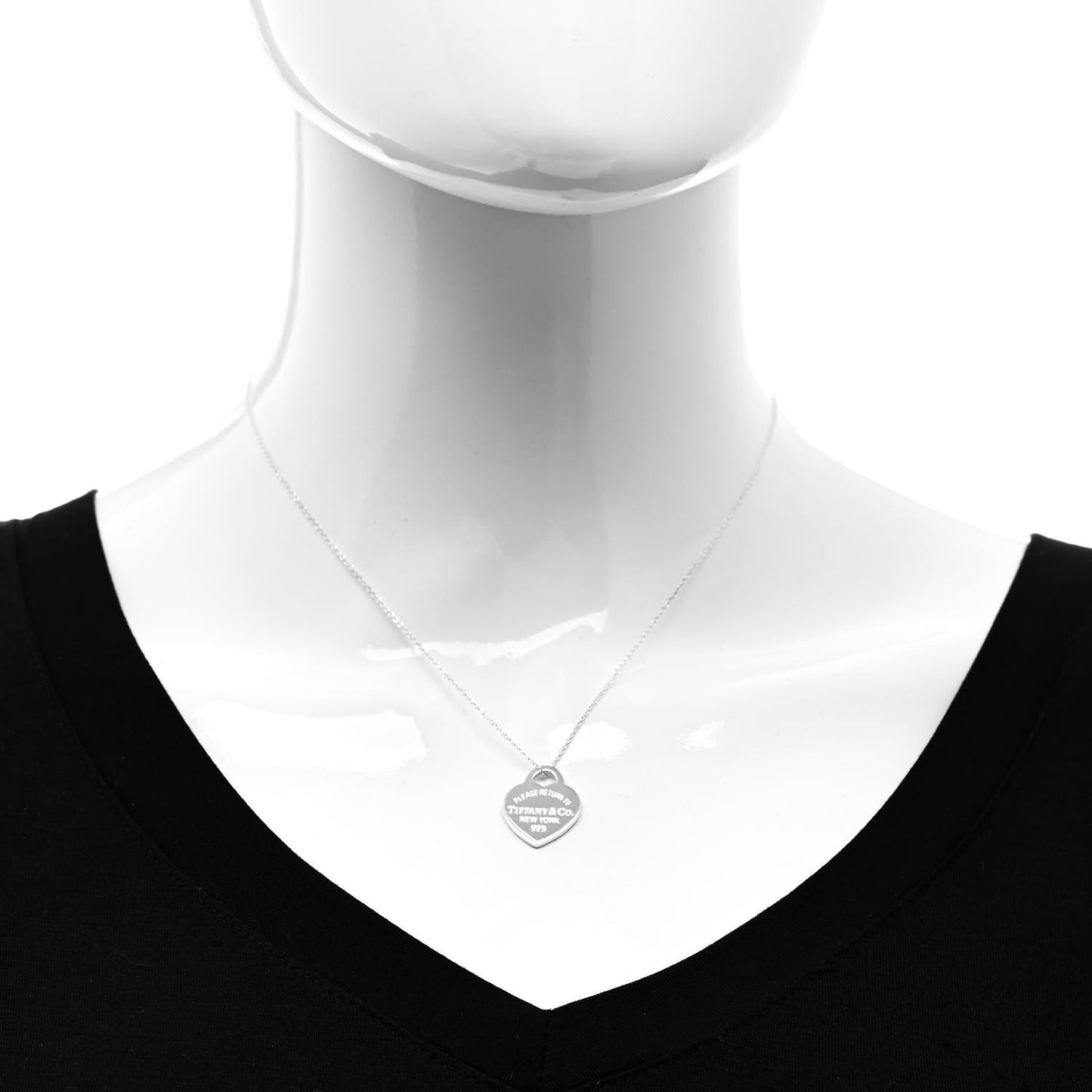 Sterling Silver Medium Return To Tiffany Heart Pendant Necklace