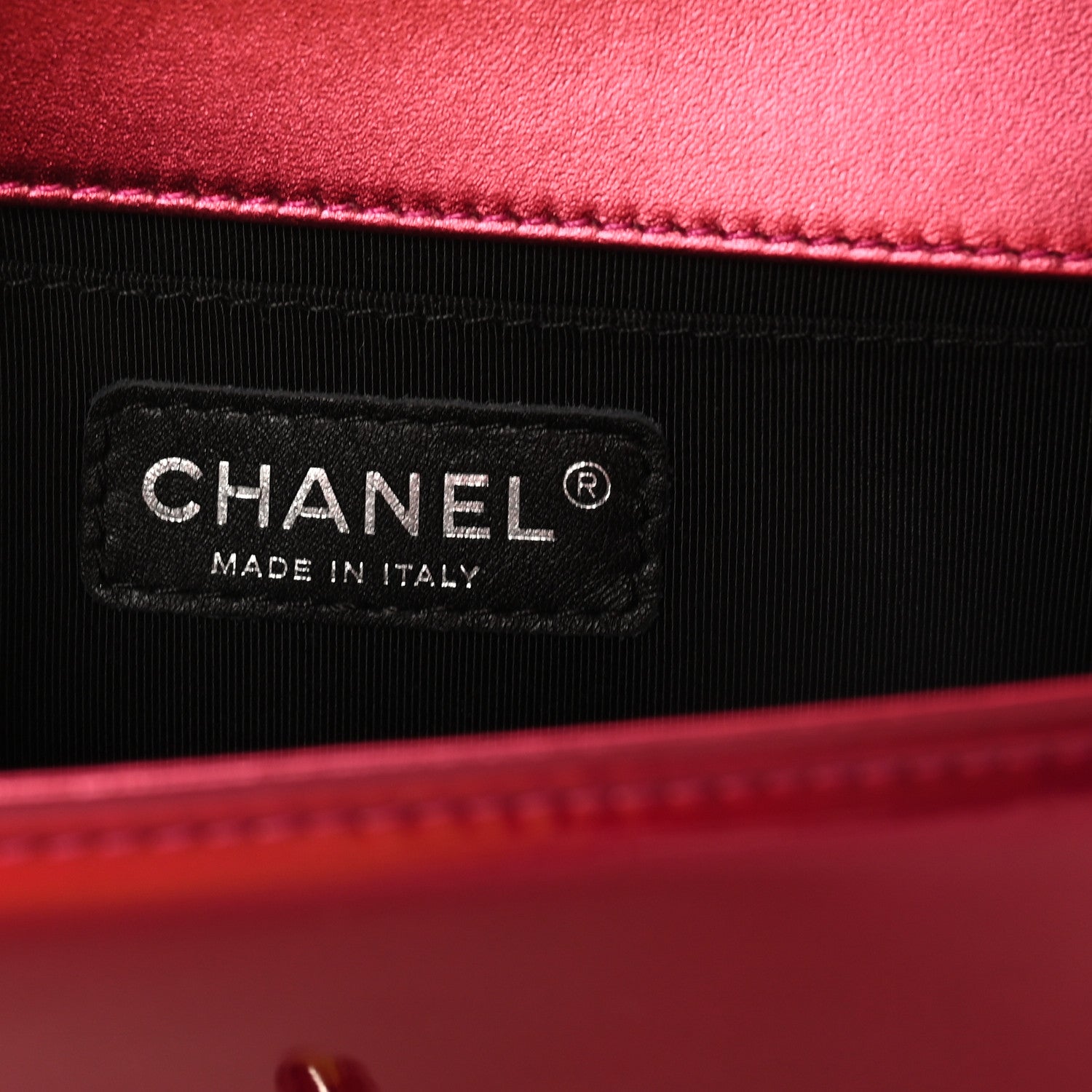 Chanel Metallic Patent Calfskin Quilted Small Boy Flap Pink 6 of 10