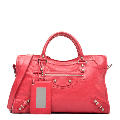 Balenciaga Agneau Giant 12 Silver Hardware City Rose Thulian 1 of 11