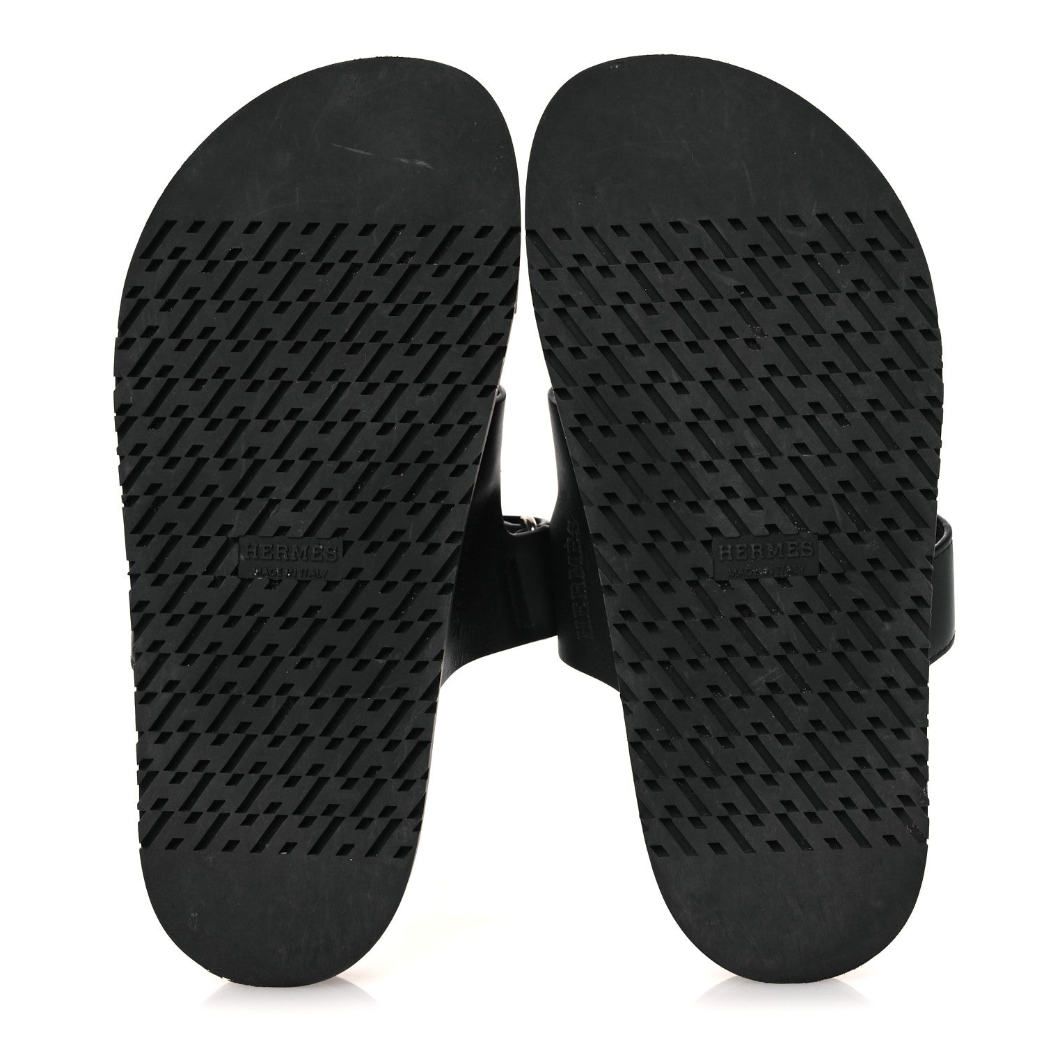 Hermes Calfskin Womens Chypre Sandals 36 Black 7 of 13