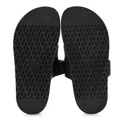 Hermes Calfskin Womens Chypre Sandals 36 Black 7 of 13