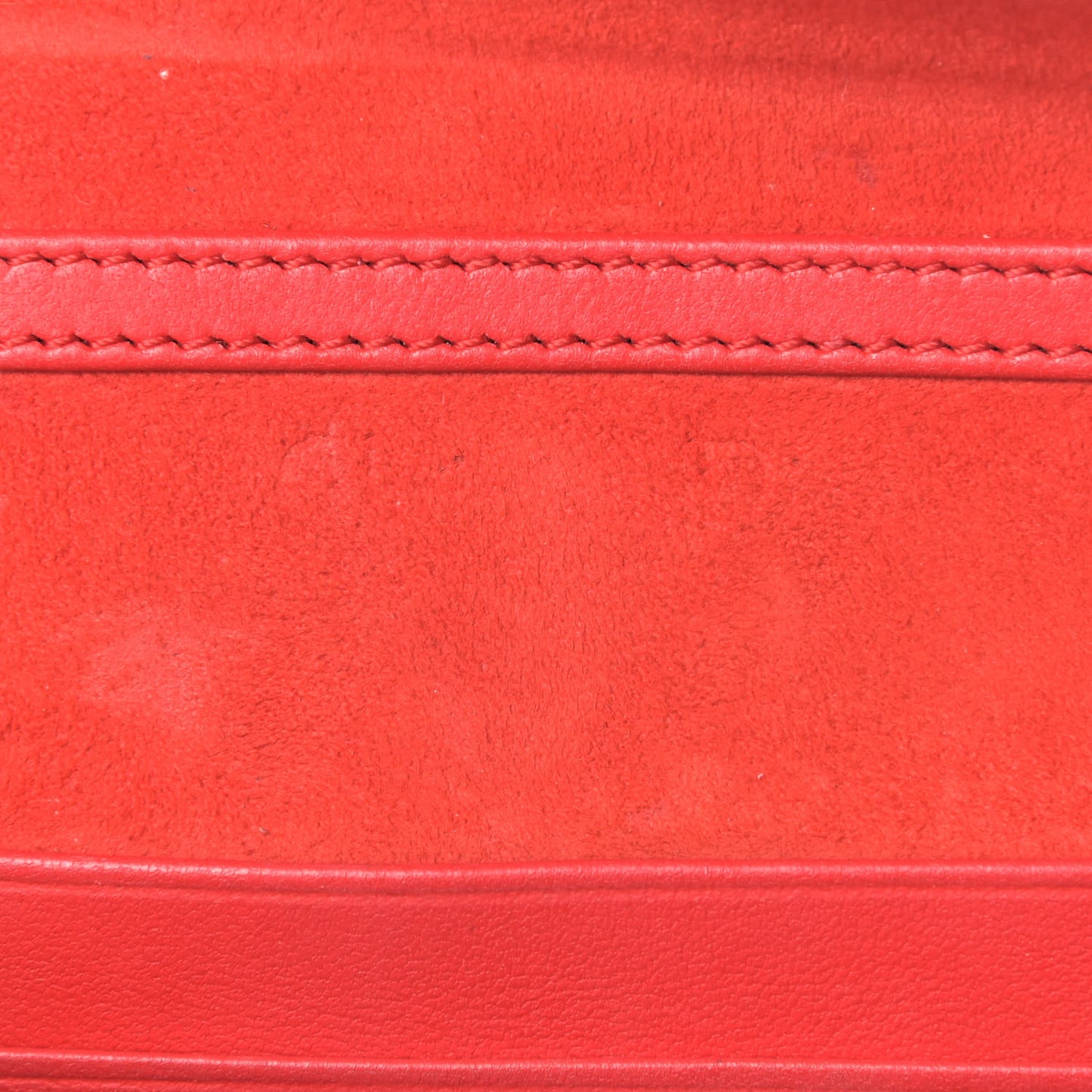 Calfskin Studded Diorama Top Handle Wallet on Chain Pouch Red