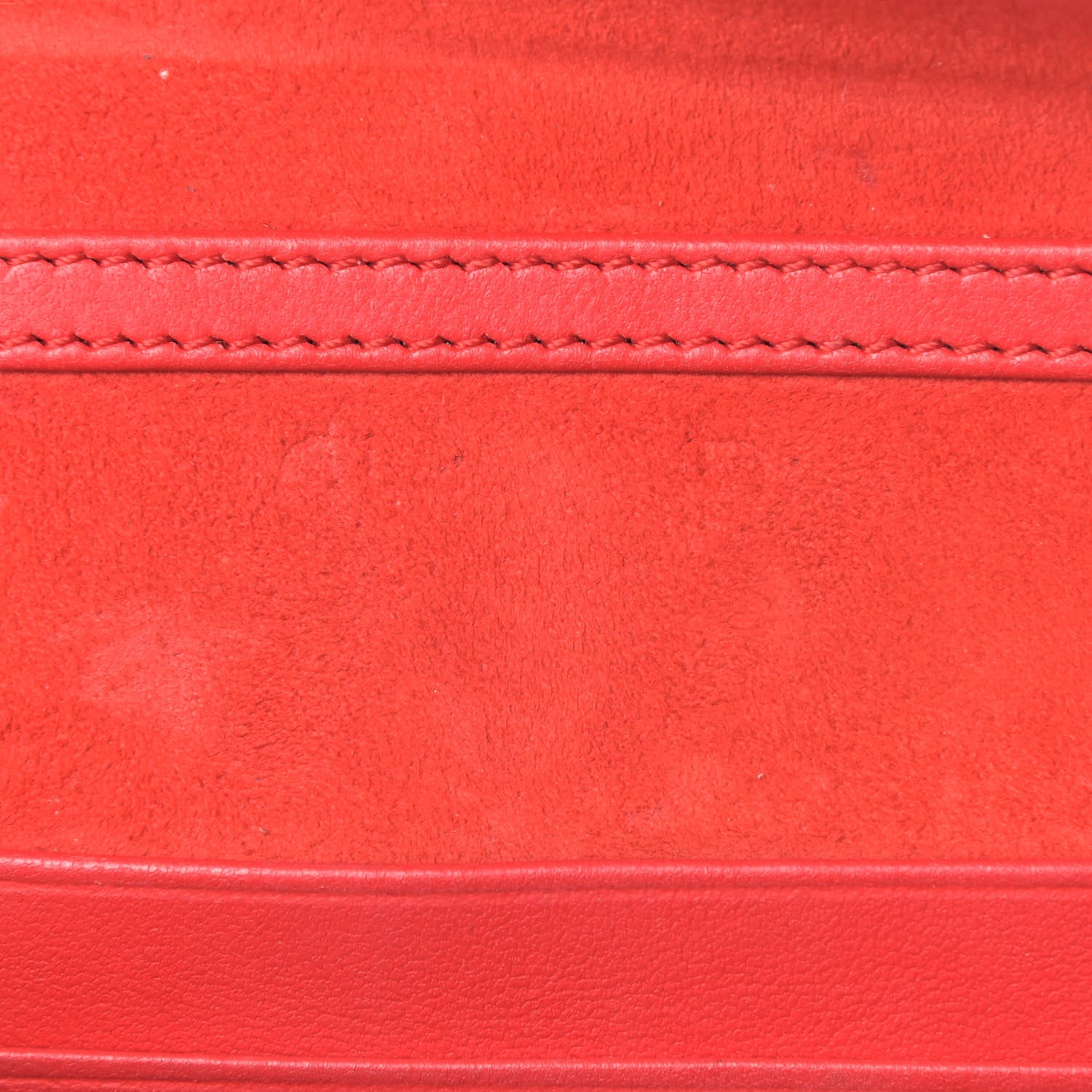 Christian Dior Calfskin Studded Diorama Top Handle Wallet on Chain Pouch Red 8 of 9