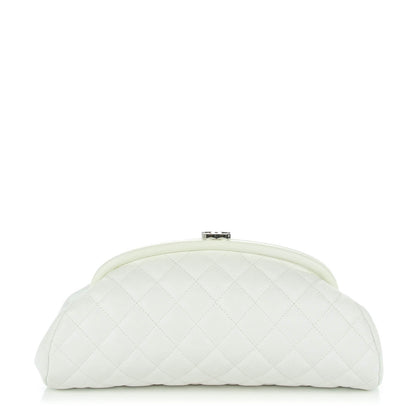 Chanel Caviar Quilted Timeless Clutch White 1 of 7