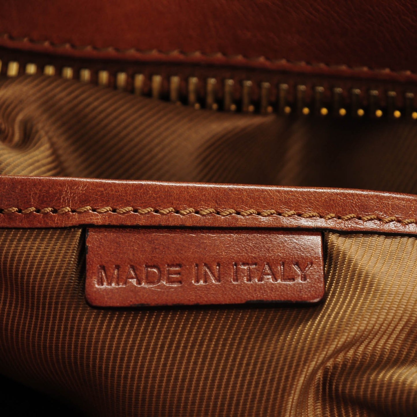 Prorsum Calfskin Studded Knight Tote Brown