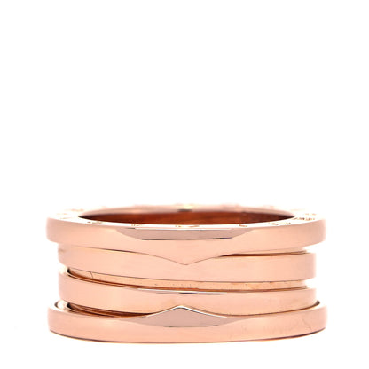 Bulgari 18K Rose Gold B.Zero1 Three-Band Ring 53 6.25 1 of 5