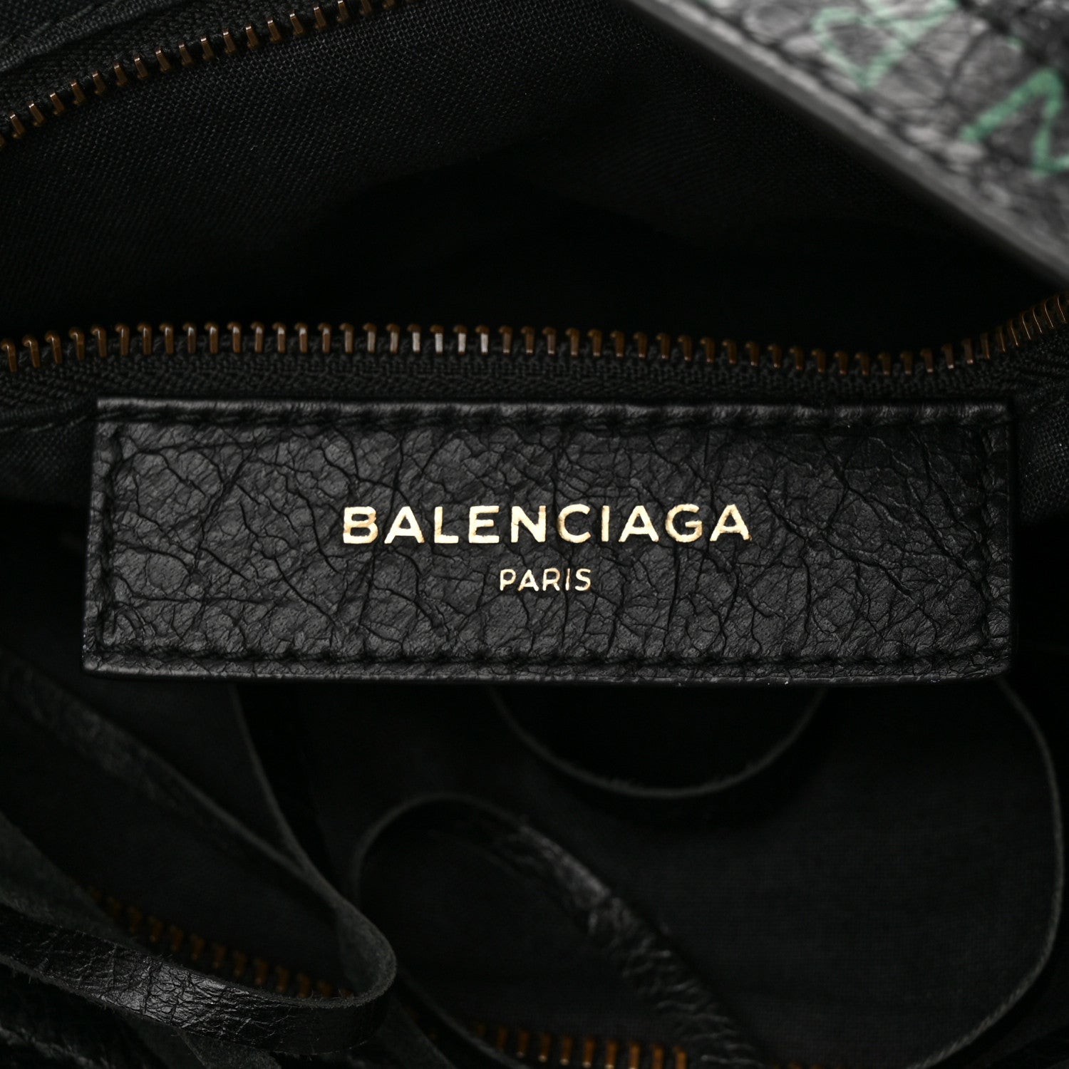 Balenciaga Agneau Graffiti All Over Classic Hardware S City Black Multicolor 6 of 10