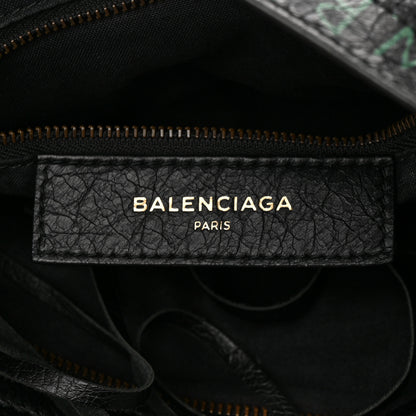 Balenciaga Agneau Graffiti All Over Classic Hardware S City Black Multicolor 6 of 10