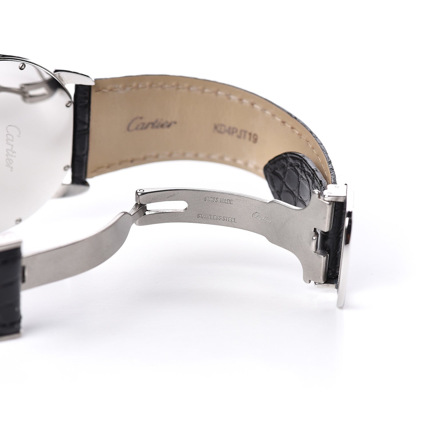 Cartier Stainless Steel Alligator 42mm Ronde Solo Automatic Watch 6 of 9