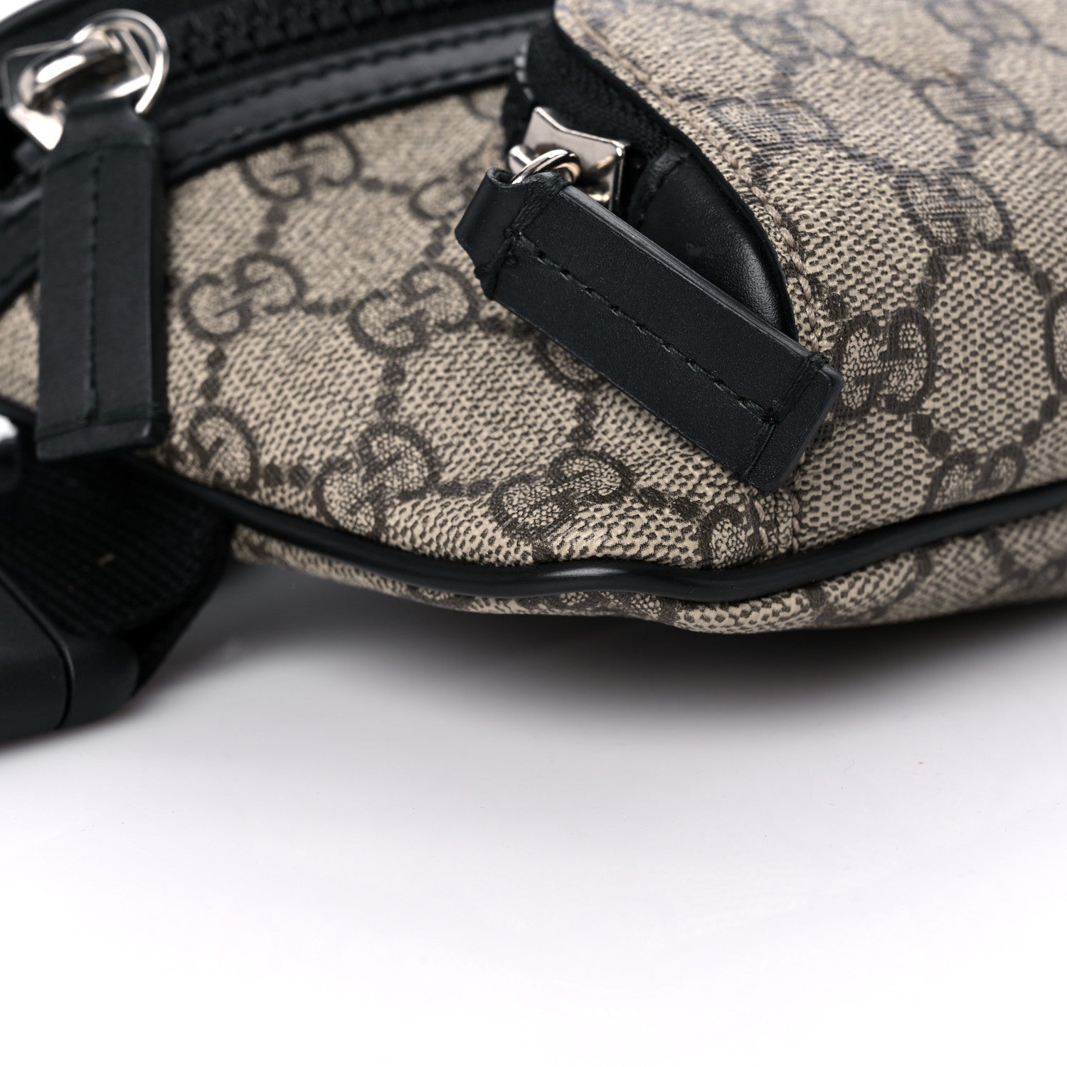 Gucci GG Supreme Monogram Belt Bag Black 7 of 11
