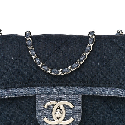 Chanel Denim Quilted Small Medallion Flap Blue 9 of 27