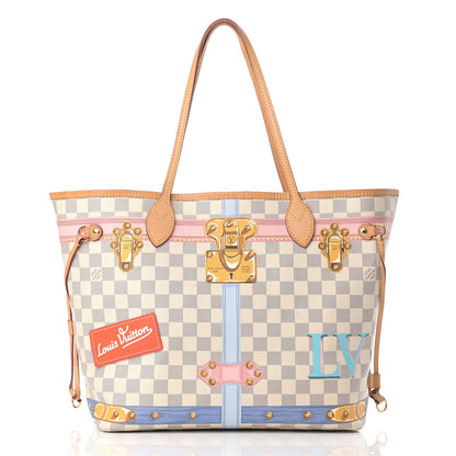 Louis Vuitton Damier Azur Summer Trunks Neo Neverfull MM 2 of 16