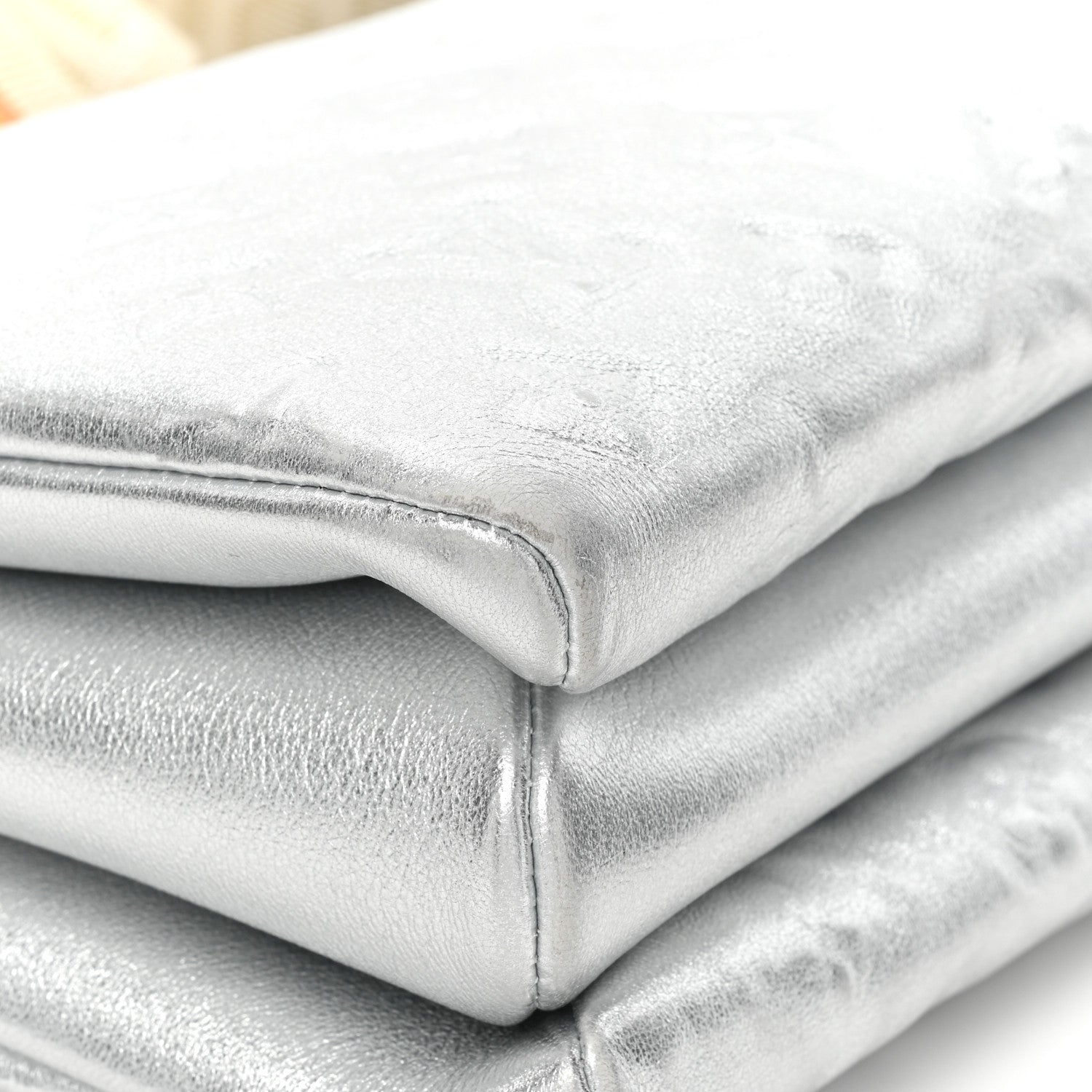 Louis Vuitton Metallic Lambskin Embossed Monogram Coussin PM Silver 11 of 14