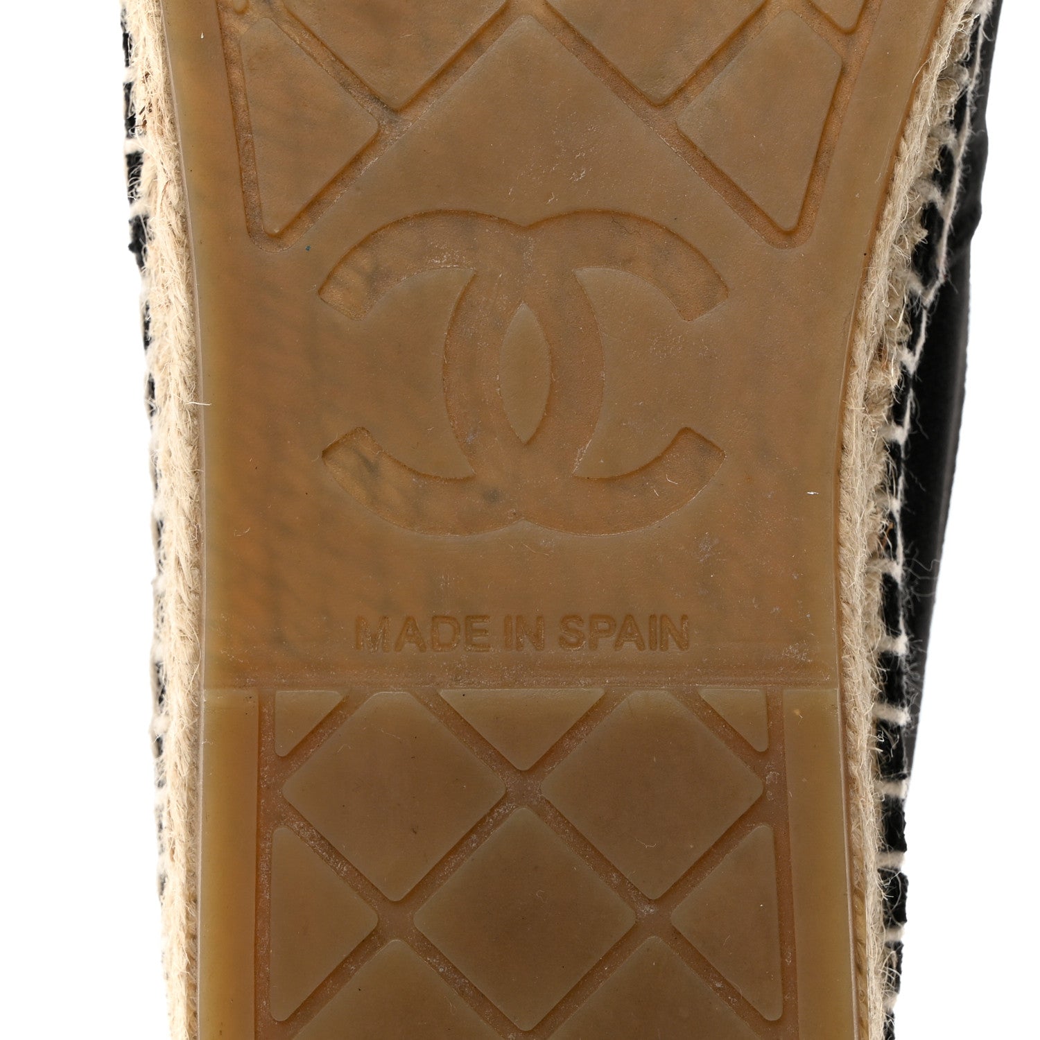 Chanel Velvet Logo Espadrilles 37 Black 9 of 9