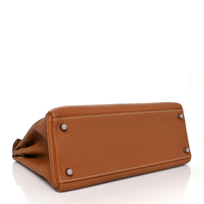 Hermes Togo Kelly Retourne 32 Gold 3 of 13