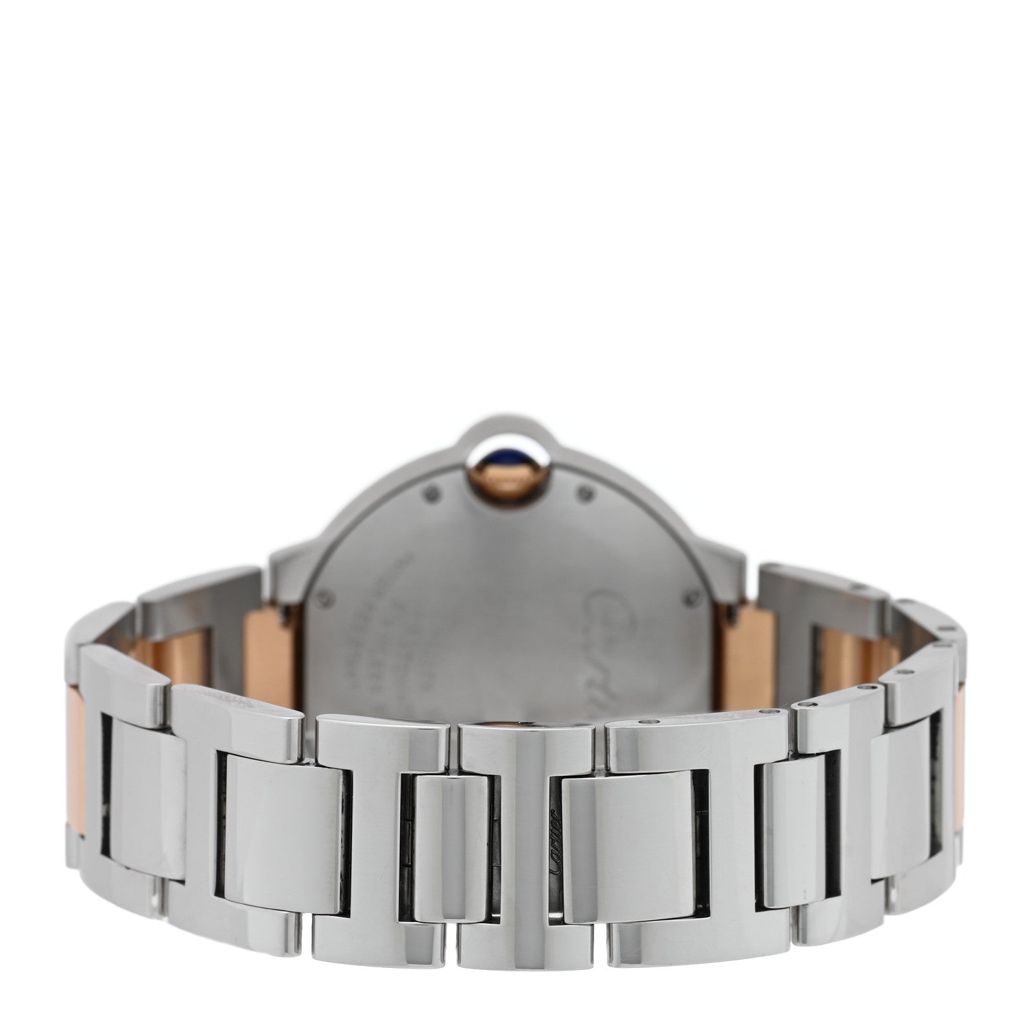 Cartier Stainless Steel 18K Pink Gold Diamond 36mm Ballon Bleu De Cartier Automatic Watch 3 of 5