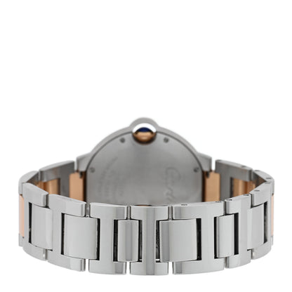 Cartier Stainless Steel 18K Pink Gold Diamond 36mm Ballon Bleu De Cartier Automatic Watch 3 of 5