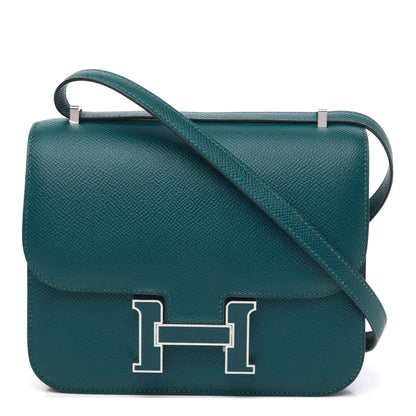 Hermes Epsom Enamel Constance 18 Vert Bosphore 1 of 10