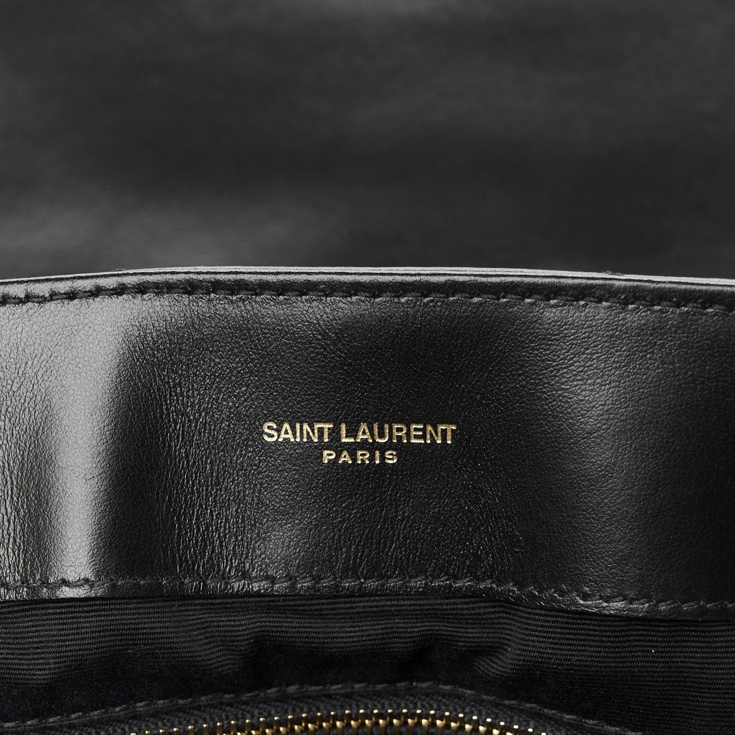Calfskin Y Quilted Monogram Large Loulou Chain Satchel Black