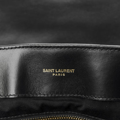 Saint Laurent Calfskin Y Quilted Monogram Large Loulou Chain Satchel Black 6 of 11